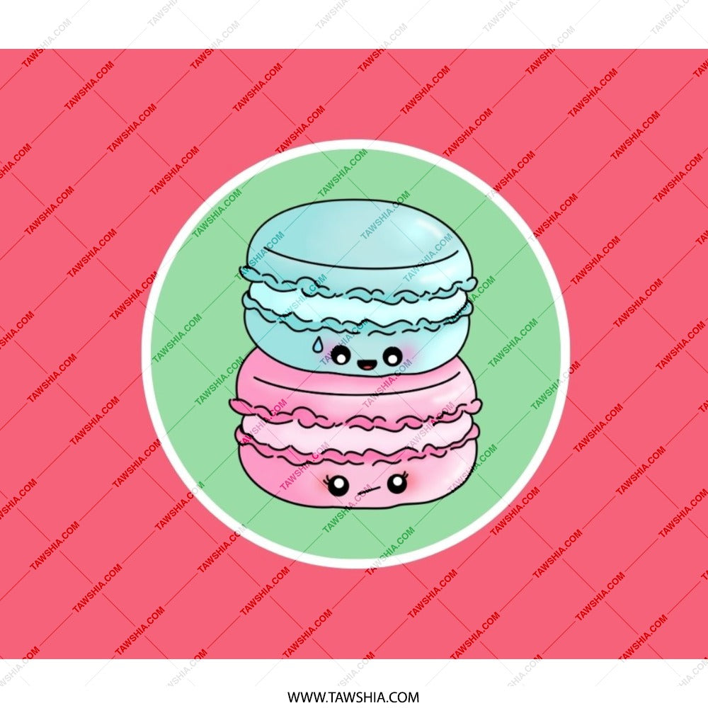 Cute Macaron Backpack, Kawaii Food Backpack, Stacked Macaron, Sweet Treat, Colorful Backpack, Pastel Colors - Tawshia