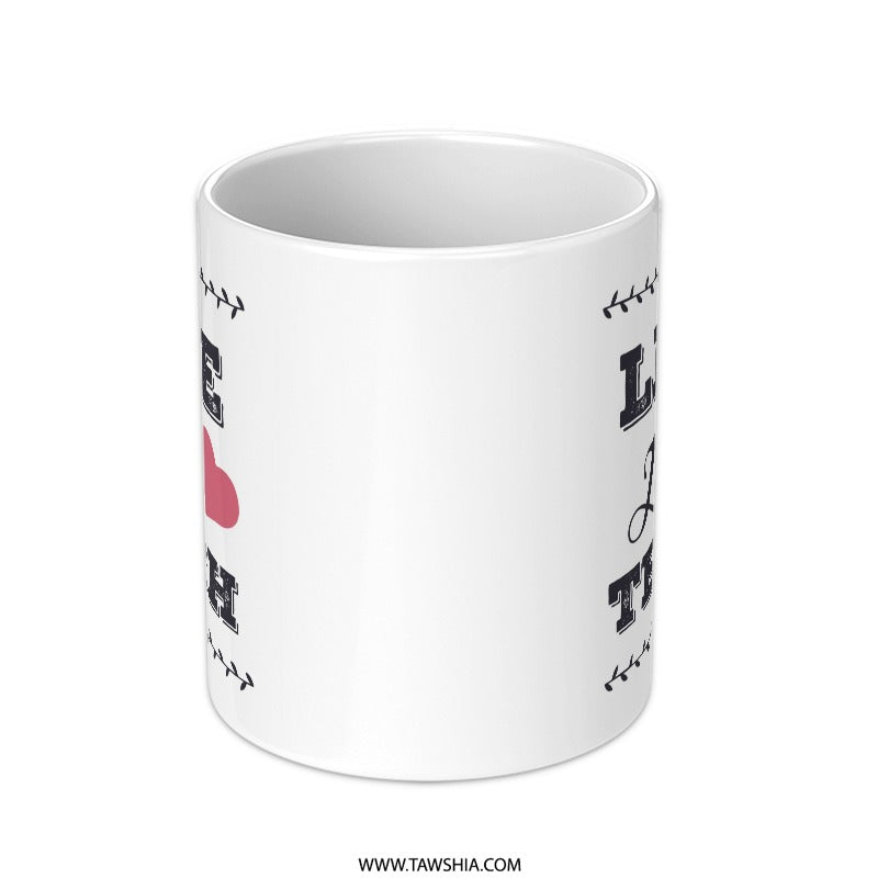 Live Love Teach Mug, Teacher Appreciation Gift, Educator Coffee Cup, Inspirational Quote Mug, Teaching Gift, Teacher Mug, Gift for Teacher - Tawshia