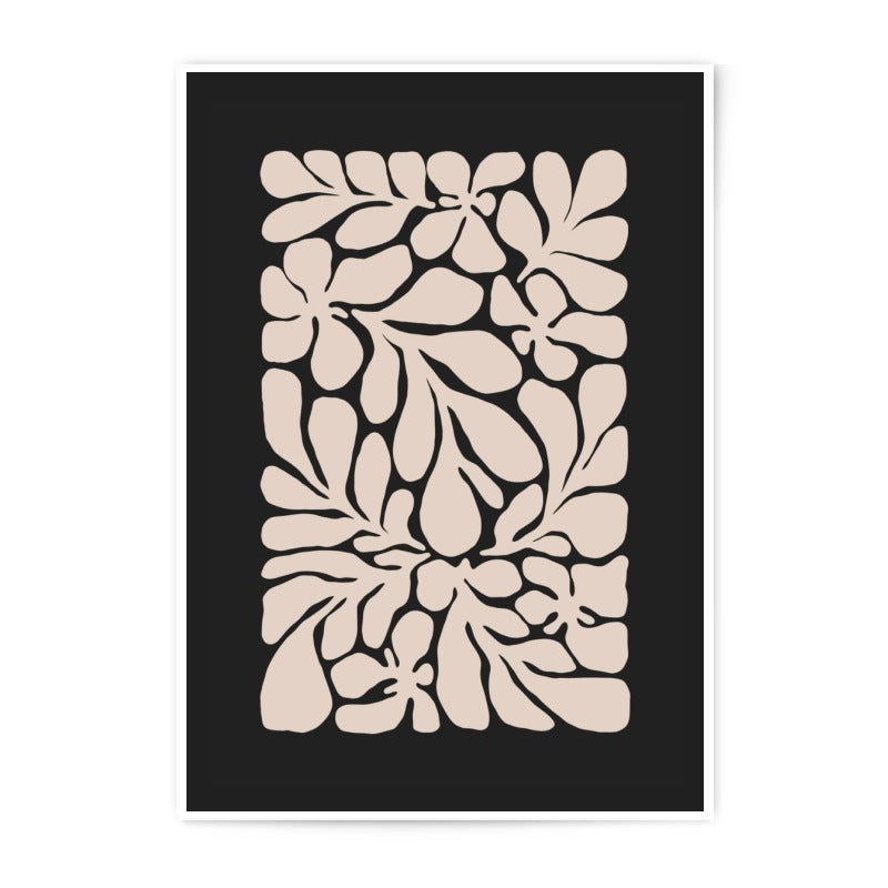 Beige Floral Photographic Print, Abstract Botanical Art, Modern Home Decor, Neutral Wall Art, Minimalist Print, Flower Photography, Gift - Tawshia