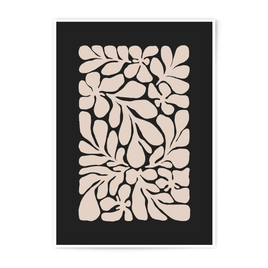 Beige Floral Photographic Print, Abstract Botanical Art, Modern Home Decor, Neutral Wall Art, Minimalist Print, Flower Photography, Gift - Tawshia