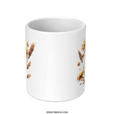 Floral Mug, Daisy Mug, Wheatgrass Mug, Flower Coffee Mug, Botanical Mug, Plant Mug, Nature Mug, Flower Lover Gift, Mug Gift, Unique Mug - Tawshia