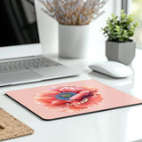 Floral Design Pink Mouse Pad Computer Desk Accessory Product type