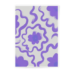 Floral Swirl Photographic Print, Abstract Purple Flower Wall Art, Modern Art Print, Trendy Home Decor, Unique Photography - Tawshia