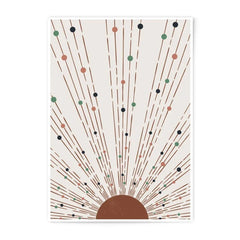 Abstract Sun Photographic Print, Minimalist Art, Geometric Wall Decor, Boho Wall Art, Modern Home Decor - Tawshia