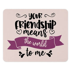Friendship Mouse Pad, Best Friend Gift, Desk Accessories, Cute Office Decor, Appreciation Present, Friend Thank You Gift - Tawshia