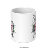 Stay Focused Camera Mug, Floral Photographer Mug, Photography Gift, Camera Lover Mug, Inspirational Coffee Mug - Tawshia