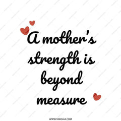 Mother's Strength Tote Bag, Mom Gift, Heart Design Bag, Everyday Tote, Gift for Her, Mom's Birthday, Unique Tote Bag, Stylish Tote Bags - Tawshia