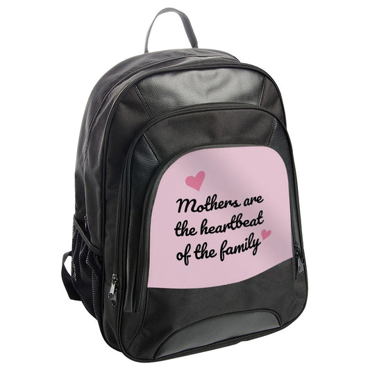 Mothers Day Backpack, Heartbeat of Family, Mom Gift, Unique Backpack, Gift for Her, Everyday Backpack, Appreciation Backpack - Tawshia