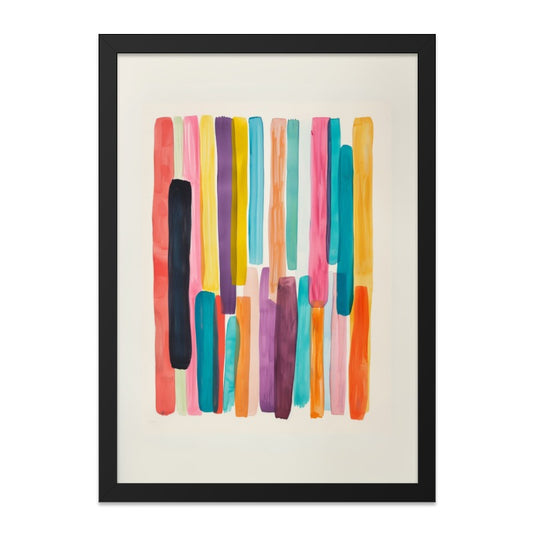 Abstract Colorful Lines Wall Art, Modern Art Print, Contemporary Home Decor, Trendy Wall Hanging, Unique Artwork, Living Room Art - Tawshia