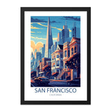 San Francisco Wall Art, Cityscape Print, California Decor, Urban Art, Minimalist City Art, Travel Poster, Home Decor - Tawshia