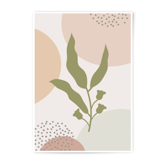 Eucalyptus Photographic Print, Botanical Art, Abstract Shapes, Wall Decor, Earth Tones, Minimalist Art, Home Decor, Nature Print - Tawshia
