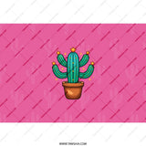 Cute Cactus Tumbler, Desert Plant Tumbler, Succulent Lover Gift, Potted Cactus Design Tumbler, Pink Tumbler for Her, Trendy Tumbler for - Tawshia