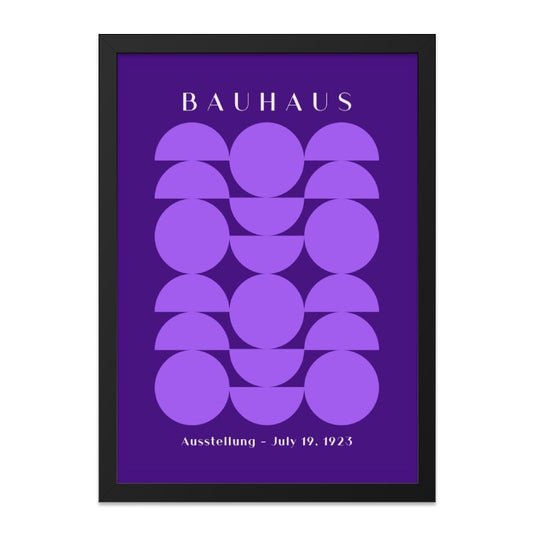 Bauhaus Wall Art, Geometric Print, Exhibition Poster, Bauhaus Art Print, Purple Wall Decor, Modern Art, Minimalist Wall Art - Tawshia