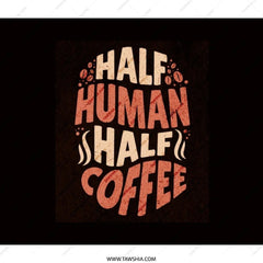 Half Human Half Coffee Backpack, Funny Coffee Lover Backpack, Coffee Addict Gift, Unique Design Backpack, Everyday Backpack - Tawshia