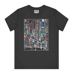Graphic Downtown City Scene Black T-Shirt product type