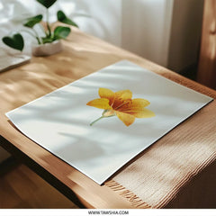 Yellow Lily Photographic Prints, Floral Wall Art, Botanical Home Decor, Modern Art Prints, Flower Print for Wall, Unique Gifts - Tawshia