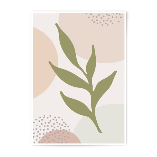 Abstract Leaf Photographic Print, Botanical Art Print, Neutral Wall Art, Modern Home Decor, Boho Print, Minimalist Art, Nature Print - Tawshia