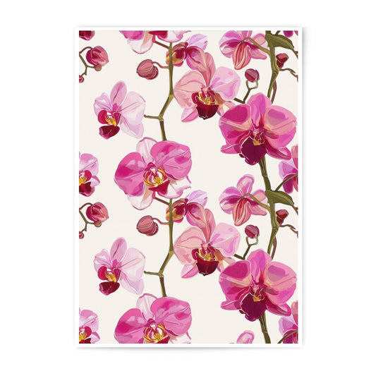 Pink Orchid Photographic Print, Floral Wall Art, Botanical Decor, Elegant Flower Photography, Modern Home Decor, Nature Inspired Print - Tawshia
