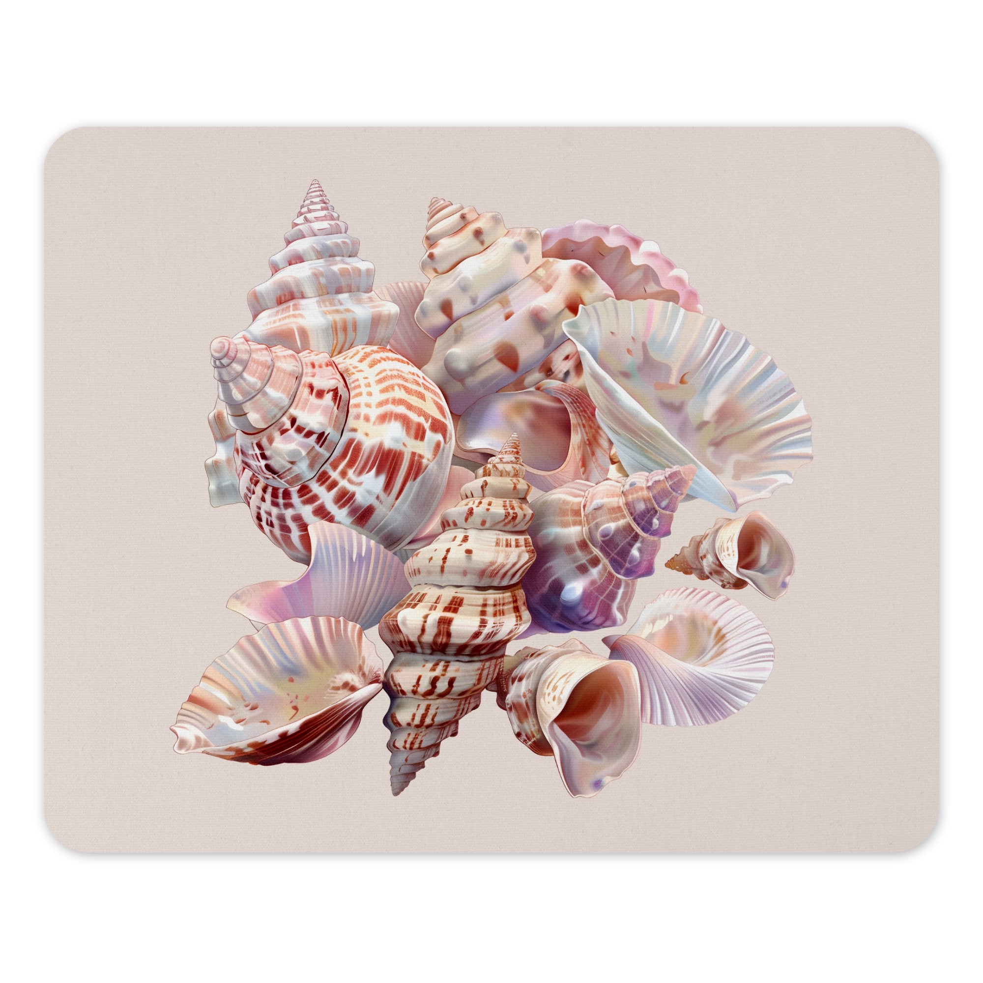 Beautiful Assorted Sea Shells Printed Mouse Pad product