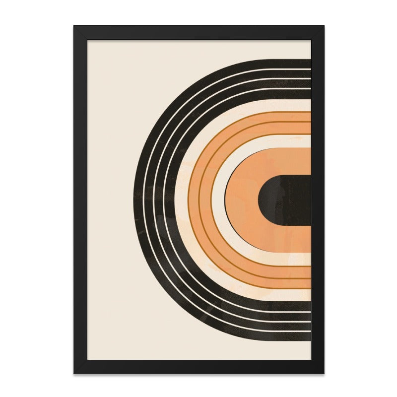 Abstract Arch Wall Art, Geometric Print Decor, Modern Boho Wall Hanging, Contemporary Home Art, Neutral Tone Arches, Unique Wall Art - Tawshia