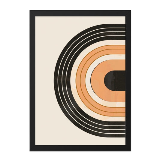 Abstract Arch Wall Art, Geometric Print Decor, Modern Boho Wall Hanging, Contemporary Home Art, Neutral Tone Arches, Unique Wall Art - Tawshia