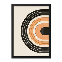 Abstract Arch Wall Art, Geometric Print Decor, Modern Boho Wall Hanging, Contemporary Home Art, Neutral Tone Arches, Unique Wall Art - Tawshia
