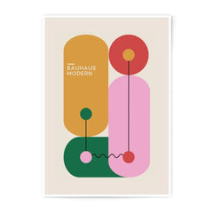 Bauhaus Photographic Print, Modern Art Print, Geometric Shapes Wall Decor, Abstract Art, Home Decor, Minimalist Print (139 characters) - Tawshia