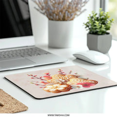 Floral Cookie MousePad, Cute Food Art, Kawaii Desk Decor, Pretty PC Gaming Mat, Office Gift, Unique Computer Accessories, Gamer Gift - Tawshia