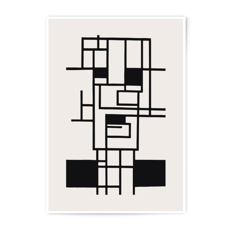 Abstract Face Photographic Print, Minimalist Portrait Art Print, Modern Wall Decor, Geometric Face Printable Art, Contemporary Home Decor - Tawshia