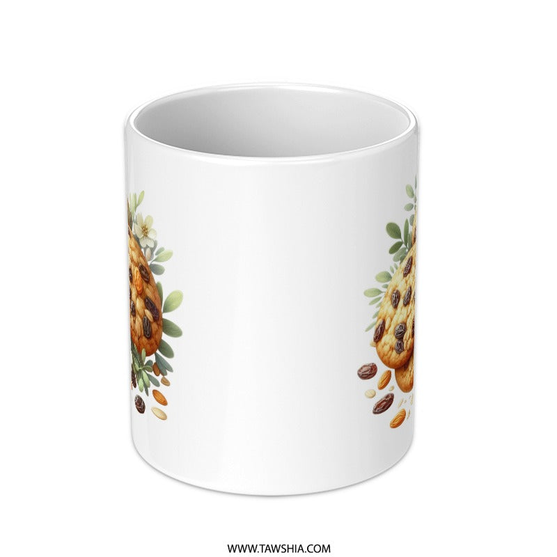 Cookies Mug, Raisin Almonds, Foodie Mug, Baker Gift, Dessert Mug, Treats Mug, Cute Coffee Mug, Tea Mug, Hot Chocolate Mug, Gift Ideas - Tawshia