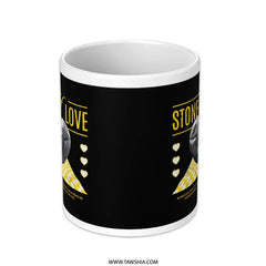Stone Love Funny Graphic White Ceramic Mug product