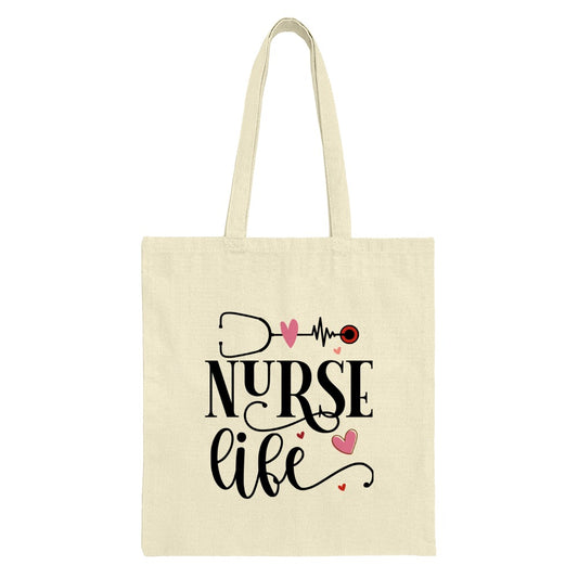 Nurse Life Tote Bag, Stethoscope Heartbeat Bag, Nurse Gift, Future Nurse Bag, Nursing School Tote, Medical Bag, Appreciation Bag - Tawshia