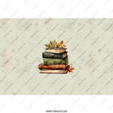 Fall Book Stack Tumbler, Autumn Leaves Drinkware, Cozy Season, Reading Lover Gift, Bookish Tumblers, Aesthetic Cup, Novelty Travel Mug - Tawshia