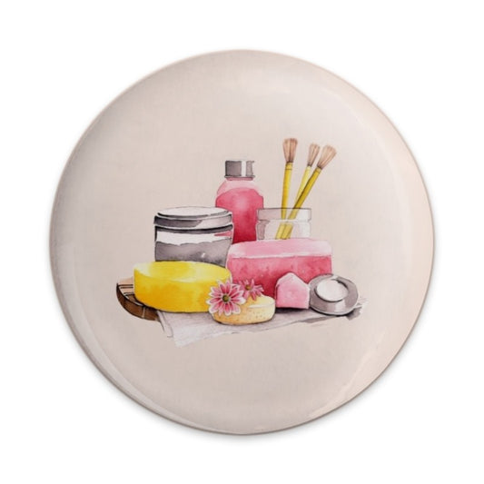 Spa Day Pinback Button, Watercolor Art Button, Self Care Gift, Relaxation Button, Aesthetic Button, Cute Buttons, Trendy Pinback Button - Tawshia