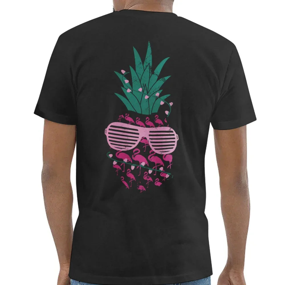 Cool Pineapple and Flamingo Sunglasses Design Shirt product