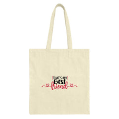 Best Friend Tote Bag, Friendship Gift, Bestie Bag, Matching Friend Totes, Gift for Her, Birthday Gift, Bridesmaid Tote Bag, Heart Design - Tawshia