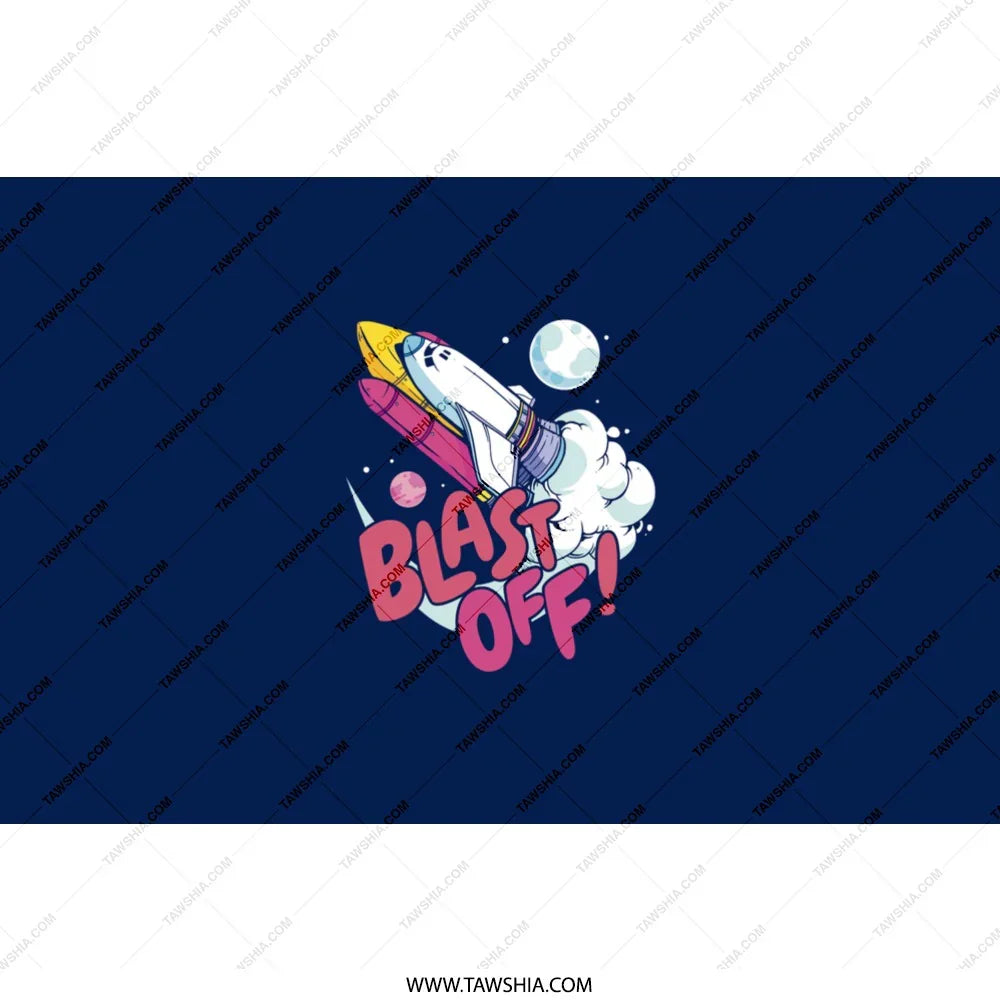 Blast Off Rocket Ship Space Design product
