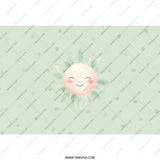 Smiling Sun Tumbler, Cute Sun Design Tumbler, Happy Face Tumbler, Pastel Green Tumbler, Kawaii Sun Tumbler, Gift Ideas - Tawshia
