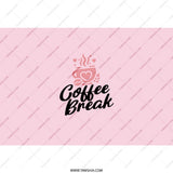 Coffee Break Tumbler, Pink Tumbler, Coffee Lover Gift, Gift for Her, Cute Tumbler, Travel Tumbler, Office Tumbler, Insulated Tumbler - Tawshia