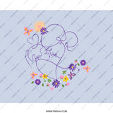 Mother and Child Mouse Pad, One Line Art Mousepad, Floral Mousepad, Minimalist Mousepad, Abstract Mousepad, Mom Gift, Cute Mouse Pad - Tawshia