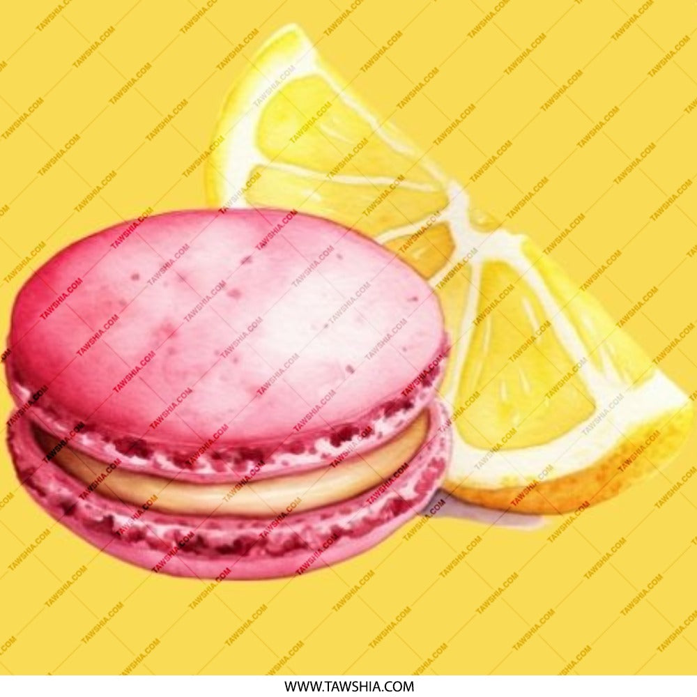 Macaron Lemon Pinback Button, Foodie Button, Dessert Art, Kitchen Decor, Chef Gift, Cute Button Badge, Unique Button, Fruit Button - Tawshia