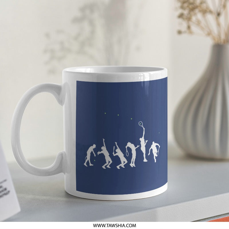 Evolution of Tennis Design on Mug product