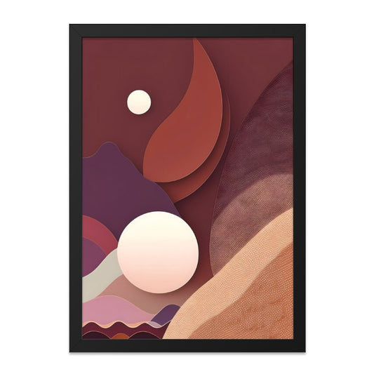 Abstract Landscape Wall Art, Modern Art Print, Geometric Shapes Poster, Minimalist Home Decor, Contemporary Artwork, Unique Wall Decor - Tawshia