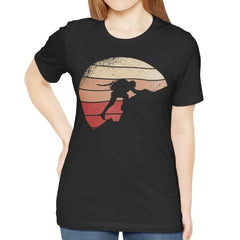Rock Climbing Graphic Print T-Shirt Custom product type