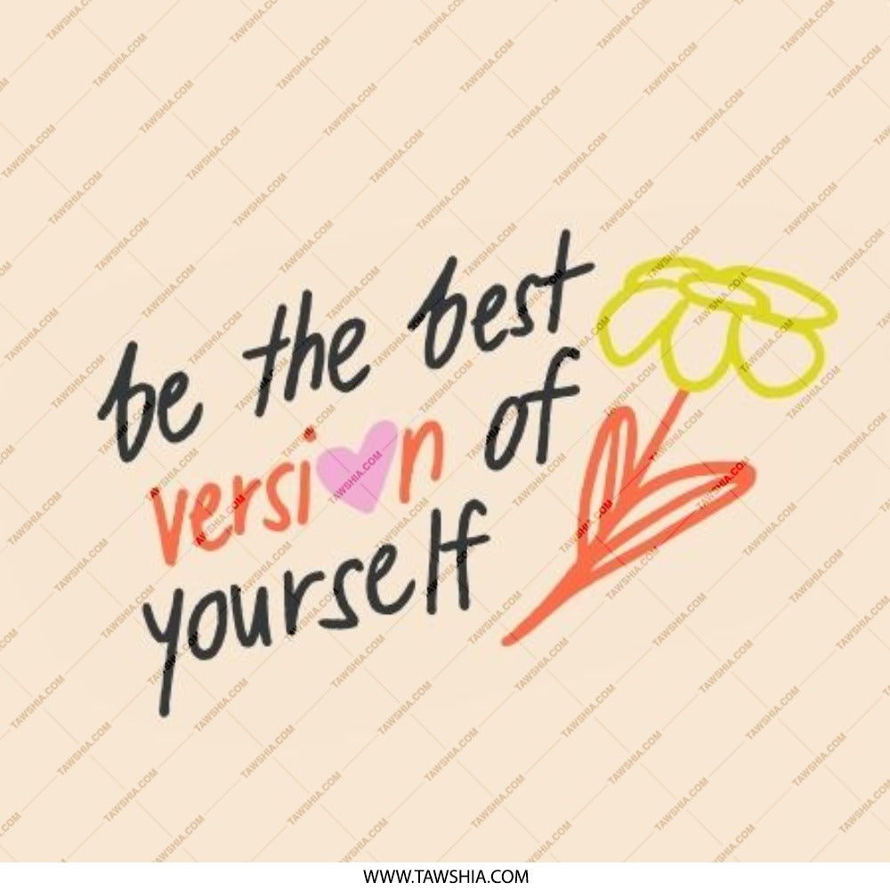 Best Version Pinback Button, Motivational Button, Positive Affirmation, Cute Button, Floral Button, Backpack Button, Jacket Button - Tawshia