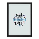Best Grandma Ever Wall Art, Grandma Gift, Love Grandma, Grandma Home Decor, Gift for Grandmother, Grandma Birthday Present - Tawshia