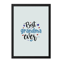 Best Grandma Ever Wall Art, Grandma Gift, Love Grandma, Grandma Home Decor, Gift for Grandmother, Grandma Birthday Present - Tawshia
