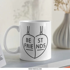 Best Friends Mug, BFF Mug, Friendship Mug, Matching Mugs, Gift for Best Friend, Soul Sister Gift, Bestie Mug, Coffee Mug - Tawshia