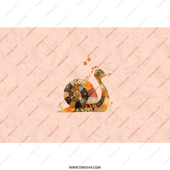 Cute Snail Tumbler, Patchwork Style, Fun Snail Design, Travel Mug, Gift Idea, Unique Tumbler, Everyday Tumbler, Coffee Tumbler - Tawshia