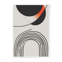 Abstract Photographic Print, Modern Wall Decor, Geometric Art Print, Minimalist Home Art, Orange Black Wall Art, Trendy Art Print - Tawshia